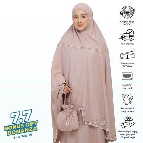 06_Telekung TCO Pearl Yasmine Creamy Mocha