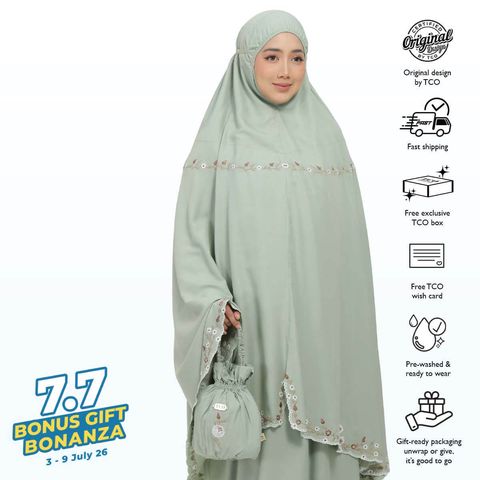 05_Telekung TCO Pearl Yasmine Serene Green