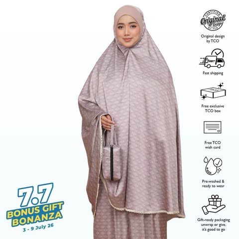 01_Telekung TCO Travel Ezi Damask Rose