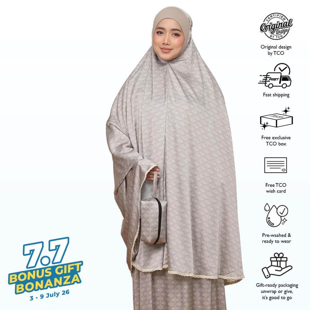 04_Telekung TCO Travel Ezi Damask Brown