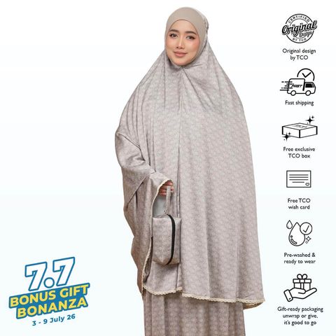 04_Telekung TCO Travel Ezi Damask Brown