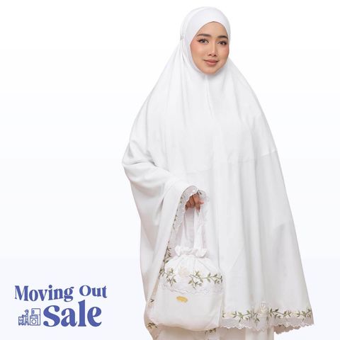 09_Telekung TCO Nuur Rose Snow White Ivory