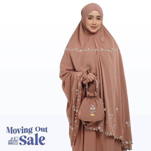 01_Telekung TCO Daisy Luxe Burnt Brick