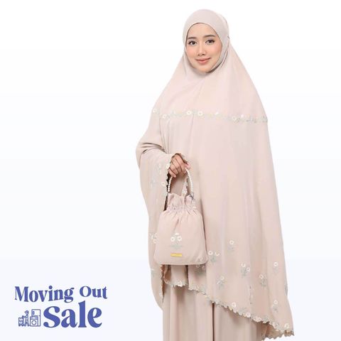 05_Telekung TCO Daisy Luxe Almondy Latte