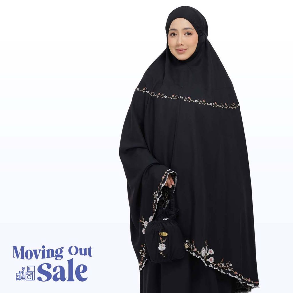 05_Telekung TCO Pearl Yasmine Classic Black