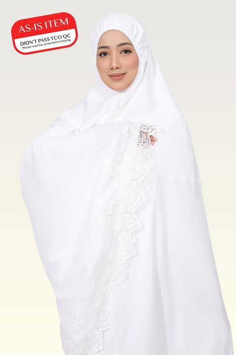 AS-IS_Telekung Anggun Luxe Off White