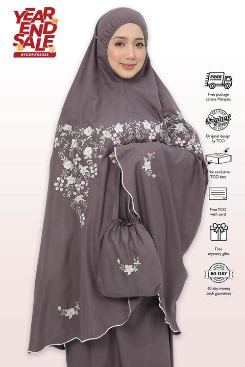 12_Telekung TCO Cempaka Dark Grape
