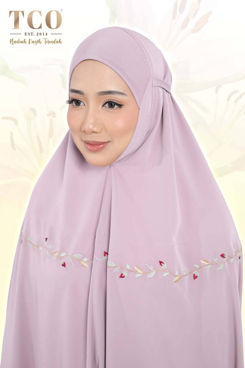 07_Telekung TCO Lily Luxe Dusty Mauve