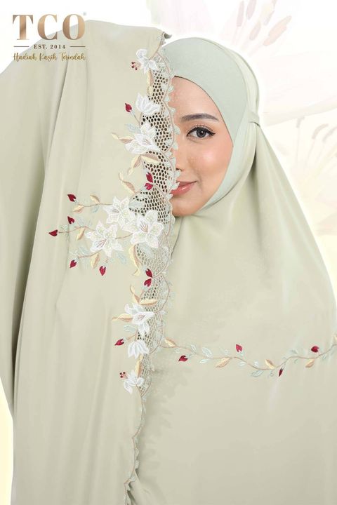 04_Telekung TCO Lily Luxe Dusty Olive