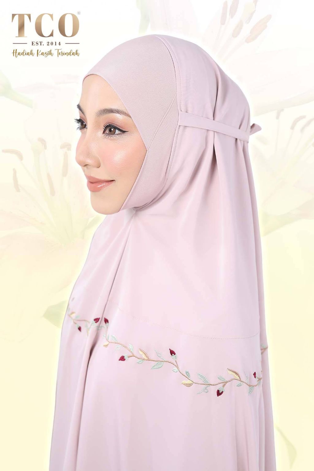 07_Telekung TCO Lily Luxe Dusty Rose