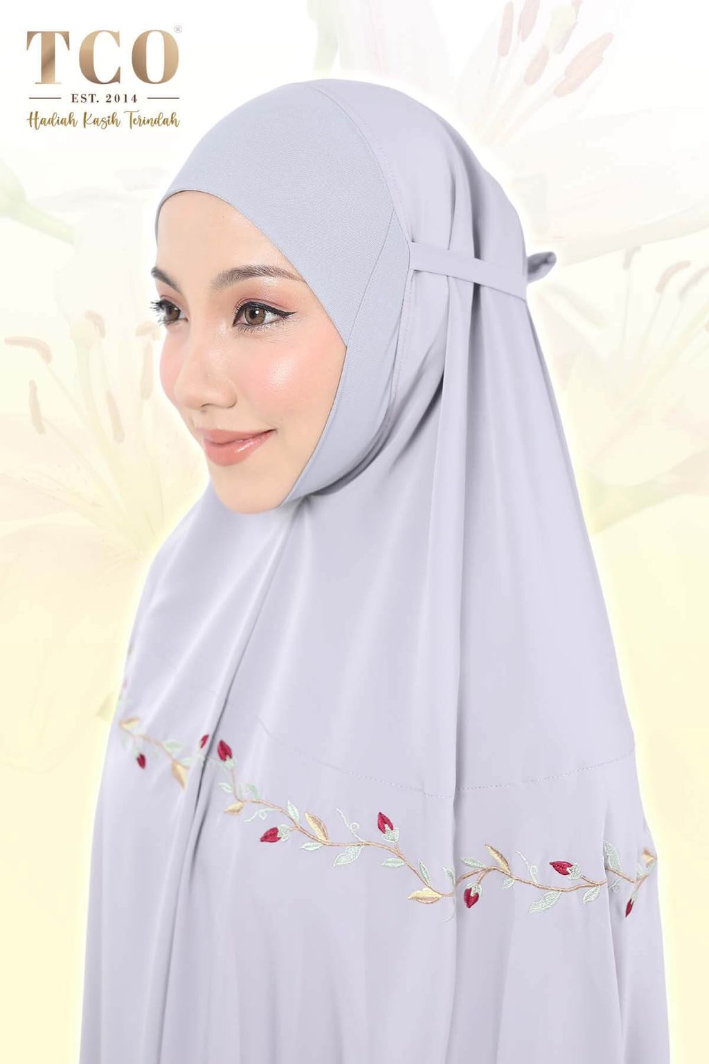 07_Telekung TCO Lily Luxe Gray Lilac