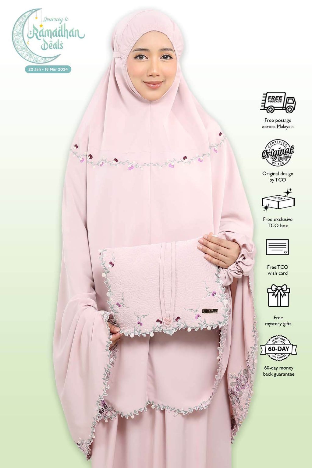 02_Telekung TCO Orked Luxe Dusty Rose