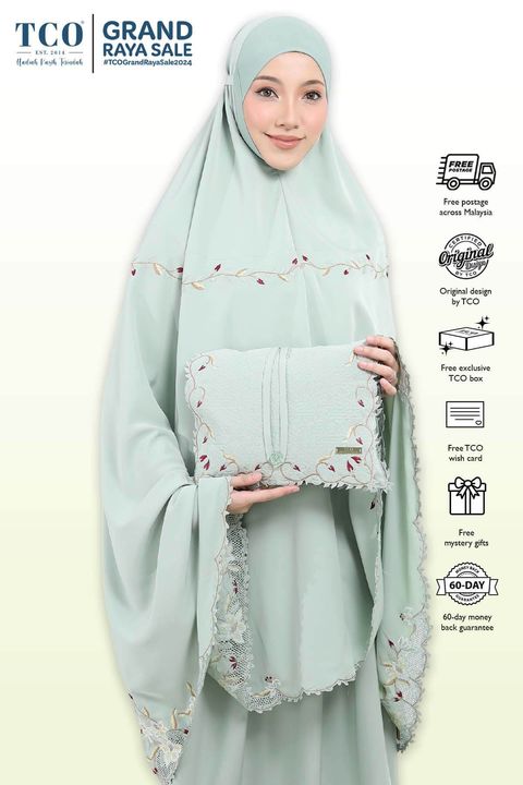 01_Telekung TCO Lily Luxe Smoke Green