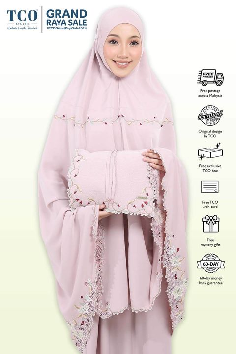 03_Telekung TCO Lily Luxe Dusty Rose