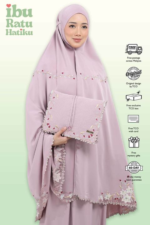 06_Telekung TCO Lily Luxe Dusty Mauve