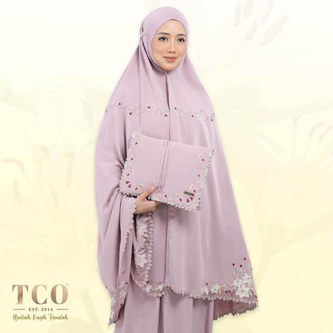 08_Telekung TCO Lily Luxe Dusty Mauve