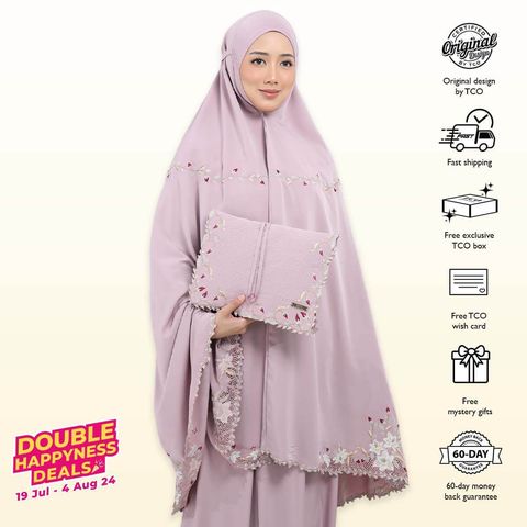 07_Telekung TCO Lily Luxe Dusty Mauve