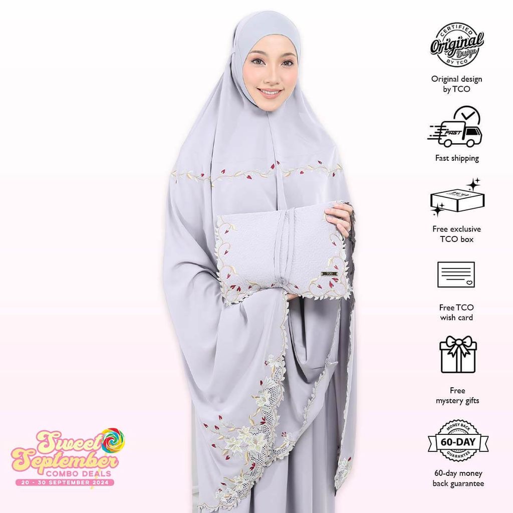 03_Telekung TCO Lily Luxe Gray Lilac