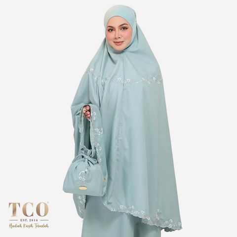 01_Telekung TCO Signature Tulip Frosty Aqua