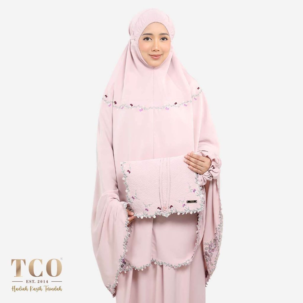 01_Telekung TCO Orked Luxe Dusty Rose