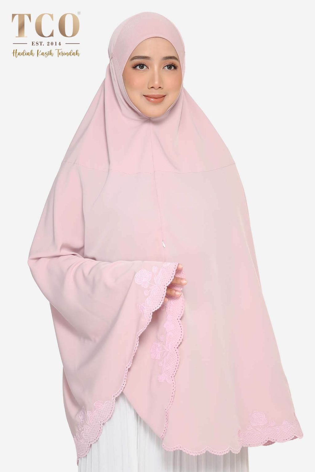 03_Telekung TCO Peony Luxe Dusty Rose