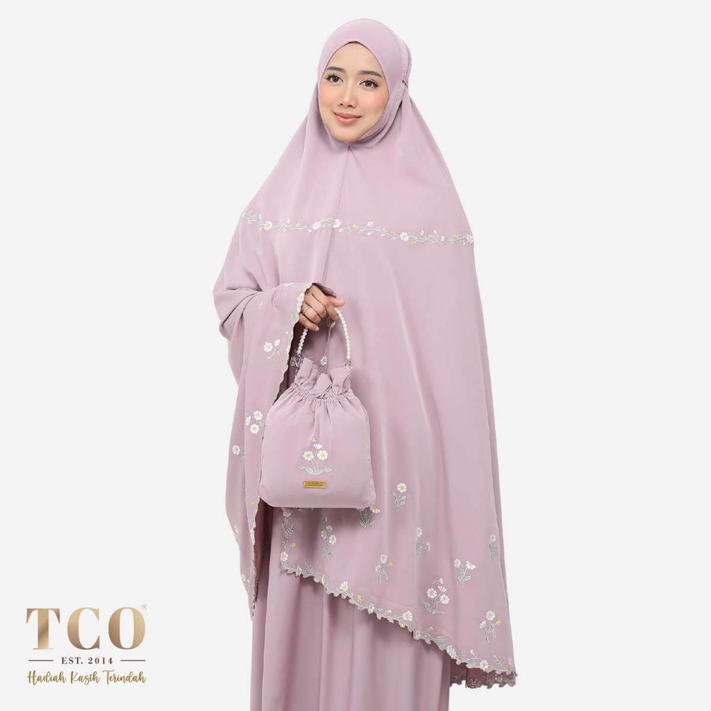 01_Telekung TCO Daisy Luxe Dusty Mauve