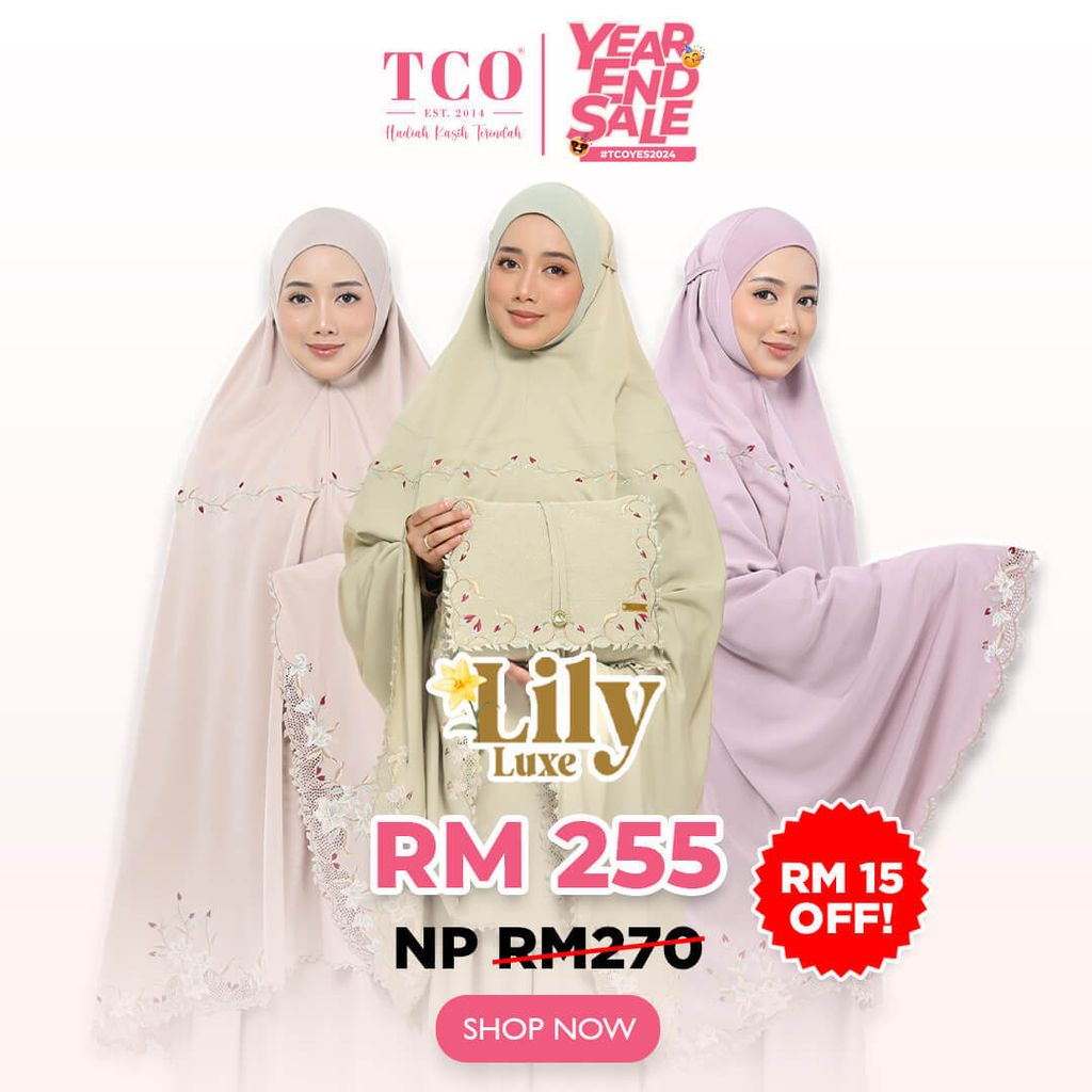 Telekung Lily Luxe by TCO - IG Post