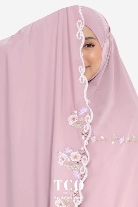 05_Telekung TCO Blossom Luxe Dusty Mauve