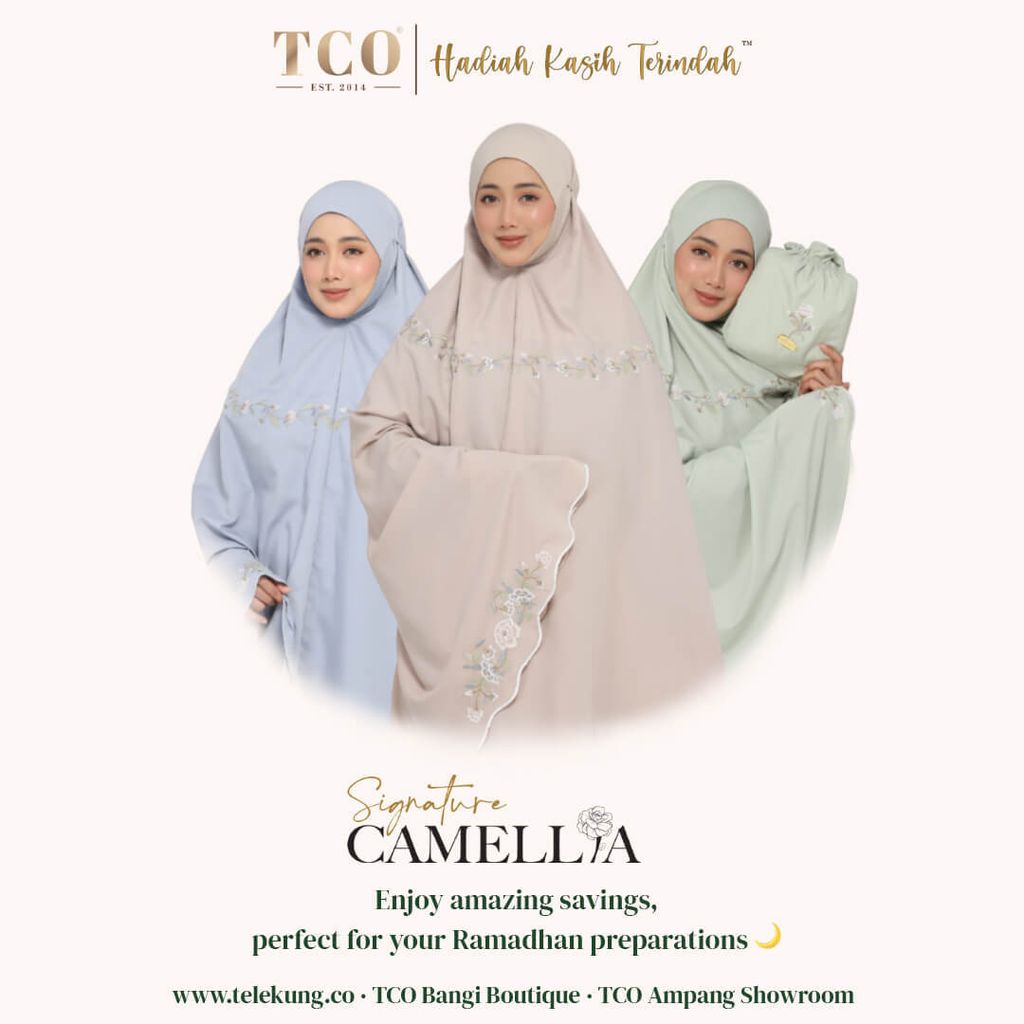 Telekung Signature Camellia by TCO - IG Post