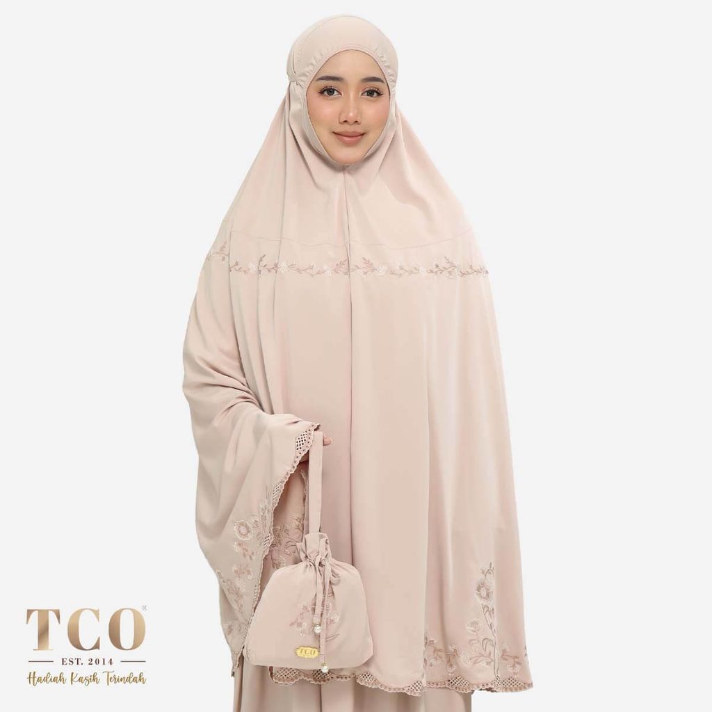 01_Telekung TCO Windy Luxe Almondy Latte