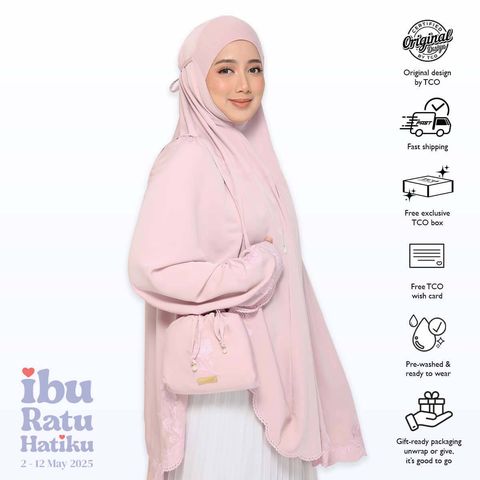 02_Telekung TCO Peony Luxe Dusty Rose