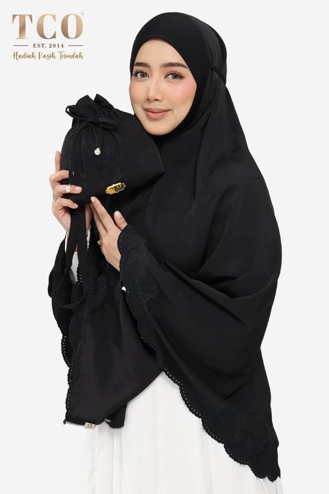 04_Telekung TCO Peony Luxe Jet Black