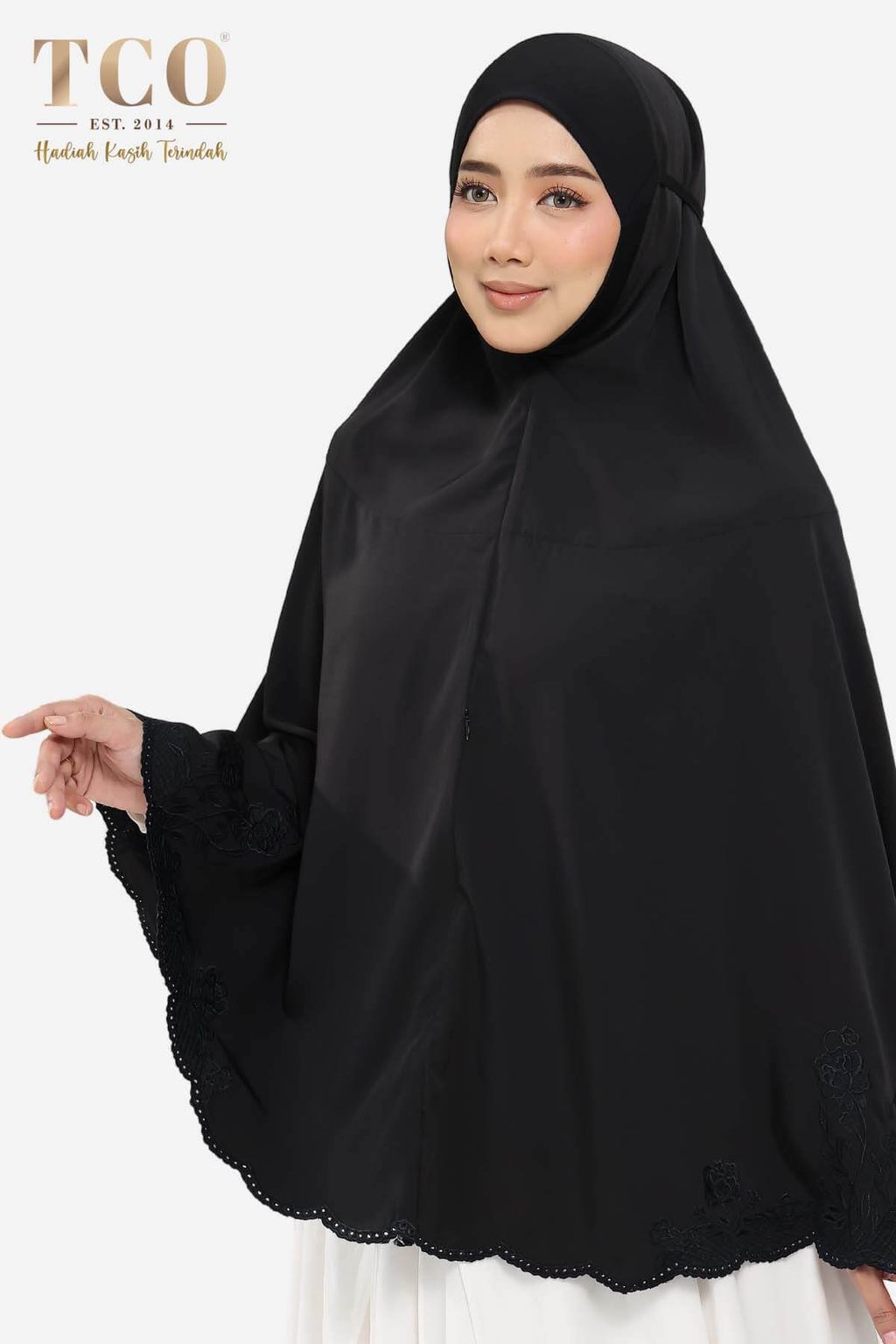 03_Telekung TCO Peony Luxe Jet Black