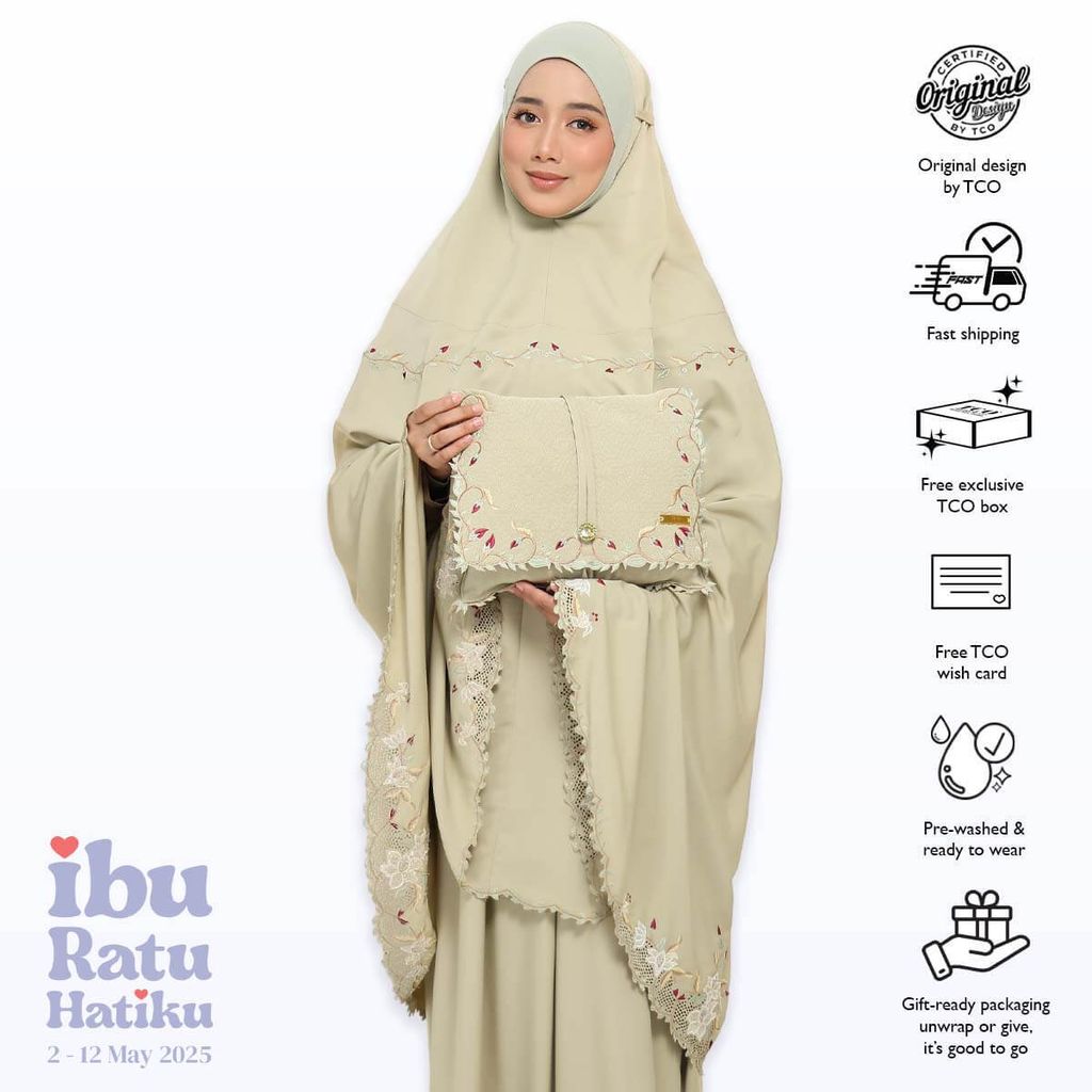 05_Telekung TCO Lily Luxe Dusty Olive