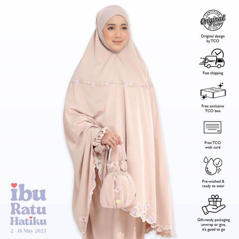 03_Telekung TCO Blossom Luxe Almondy Latte (1)