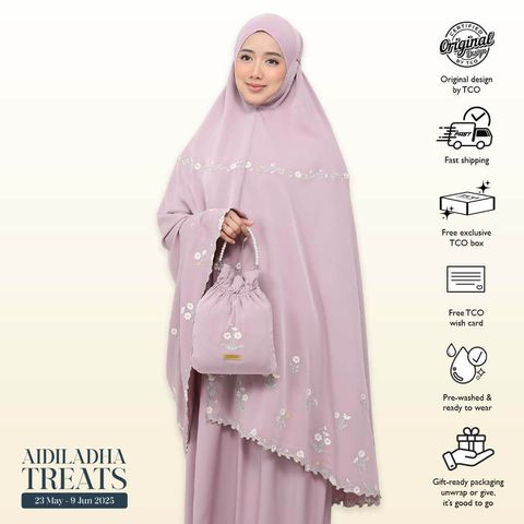 03_Telekung TCO Daisy Luxe Dusty Mauve