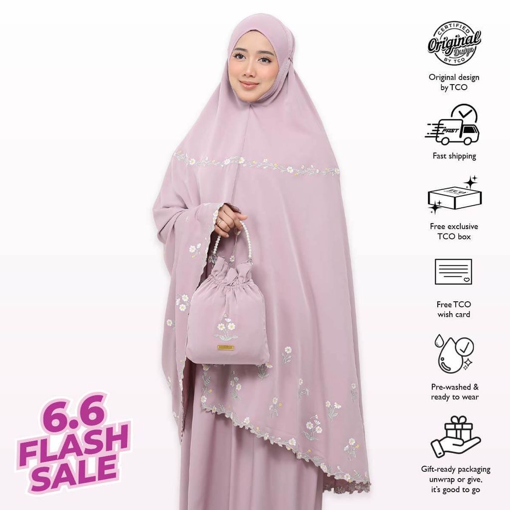 03_Telekung TCO Daisy Luxe Dusty Mauve