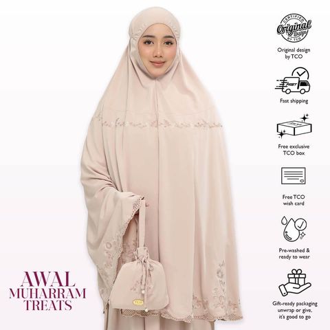 08_Telekung TCO Windy Luxe Almondy Latte