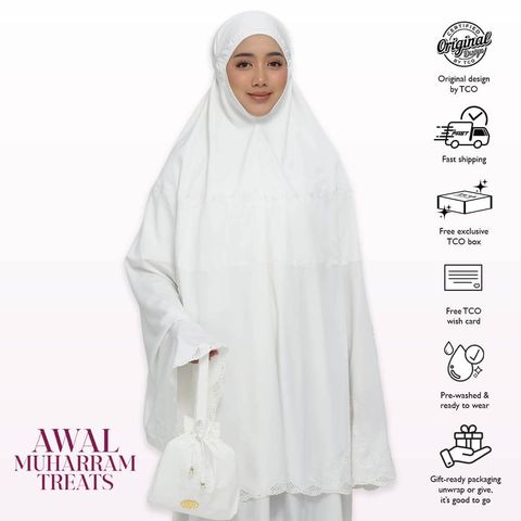 03_Telekung TCO Windy Luxe Off White