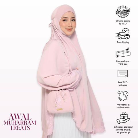 03_Telekung TCO Peony Luxe Dusty Rose