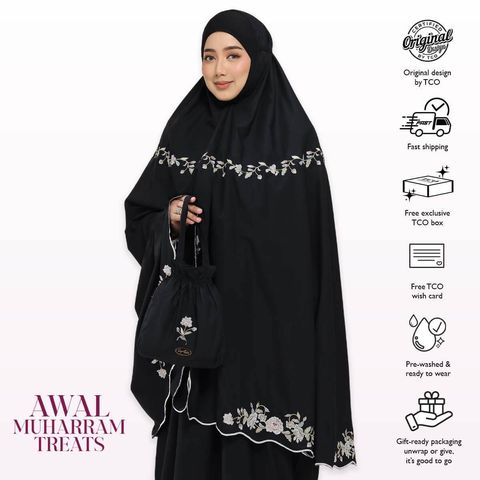 01_Telekung TCO Signature Camellia Midnight Black
