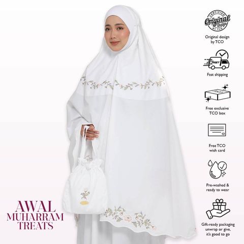 07_Telekung TCO Signature Camellia Pearl White