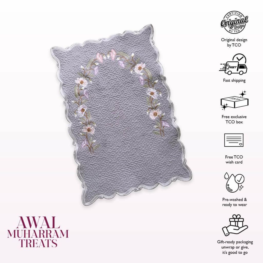 08_TCO Blossom Mini Sajaddah Gray Lilac