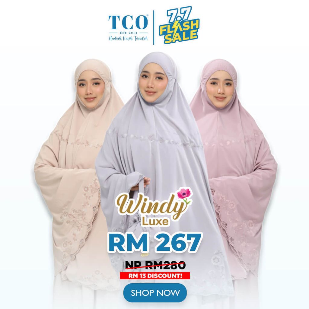 Telekung Windy Luxe by TCO - IG Post