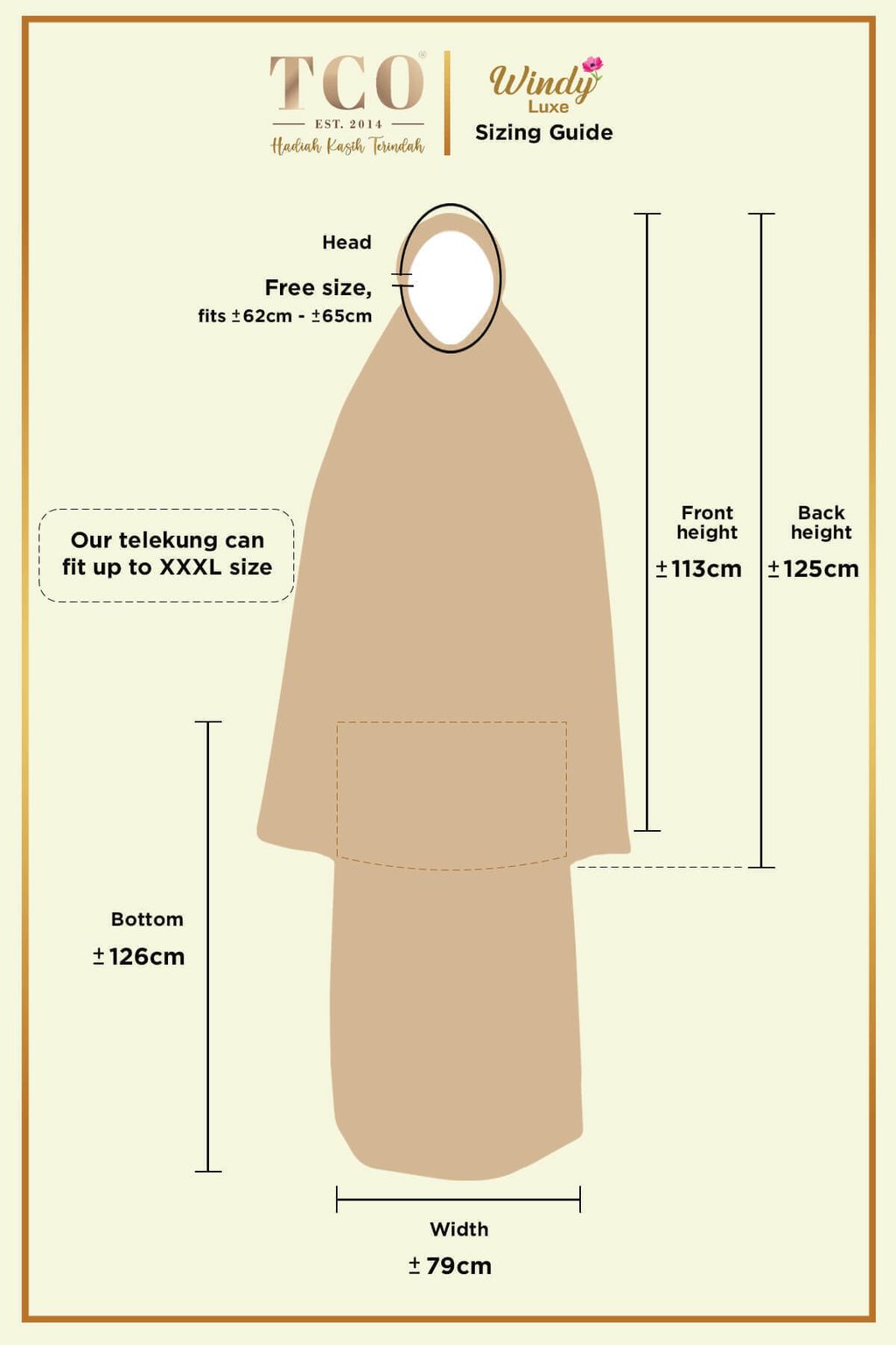 Telekung Windy Luxe by TCO - Sizing Guide (1)