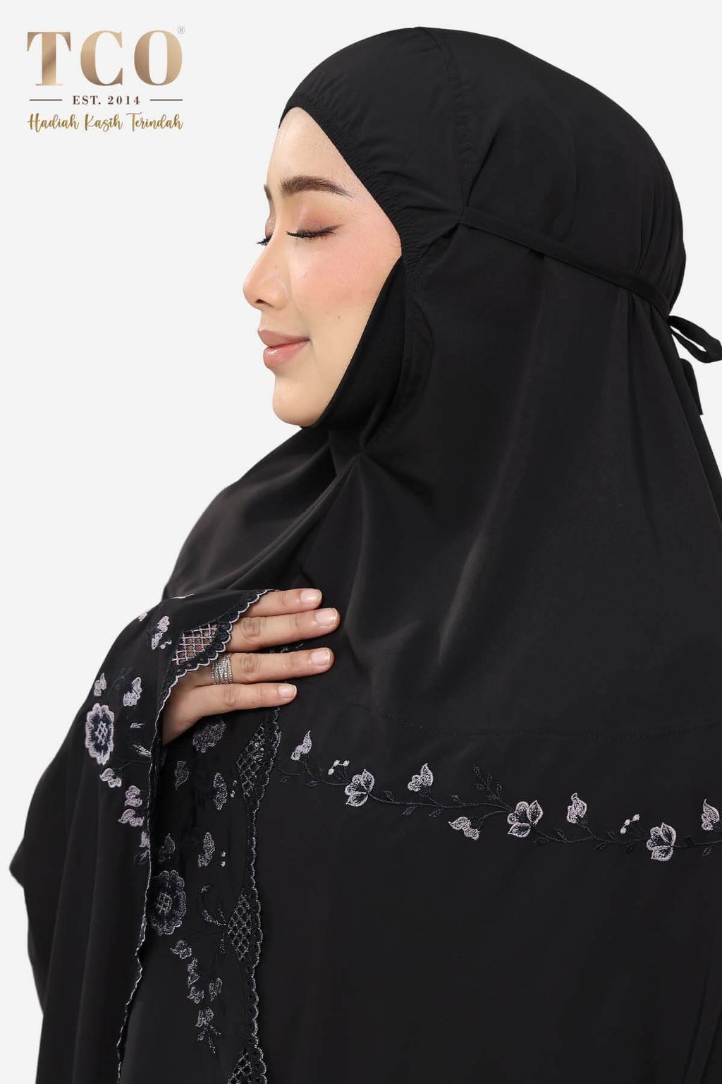 02_Telekung TCO Windy Luxe Jet Black