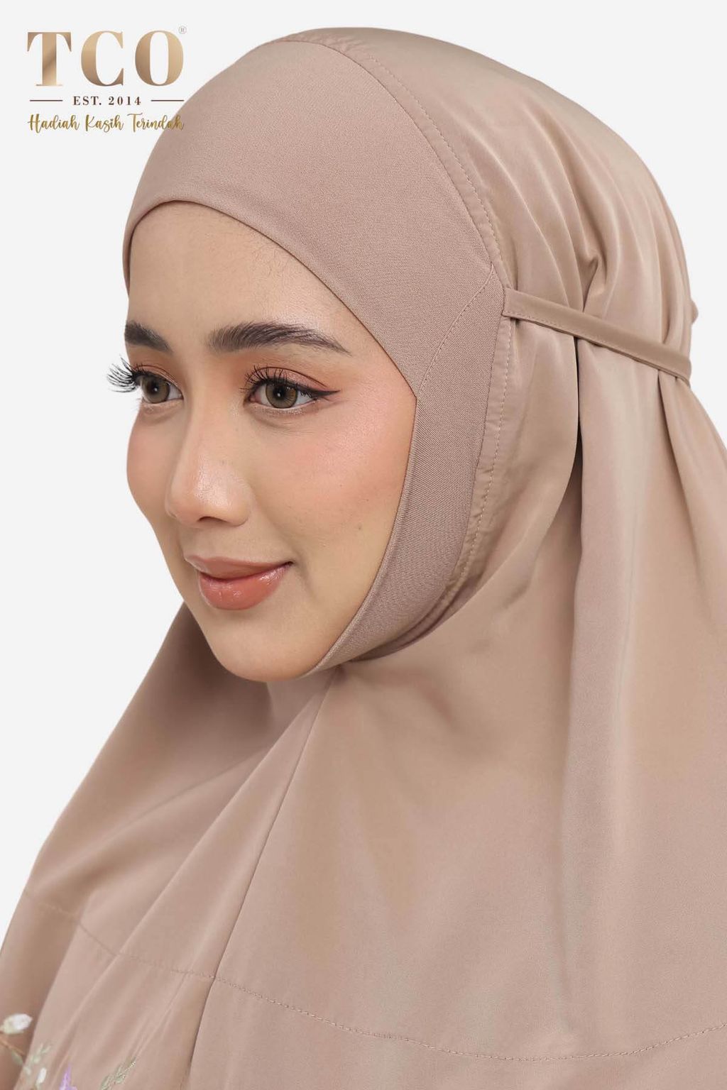 04_Telekung TCO Blossom Luxe Coco Mocha