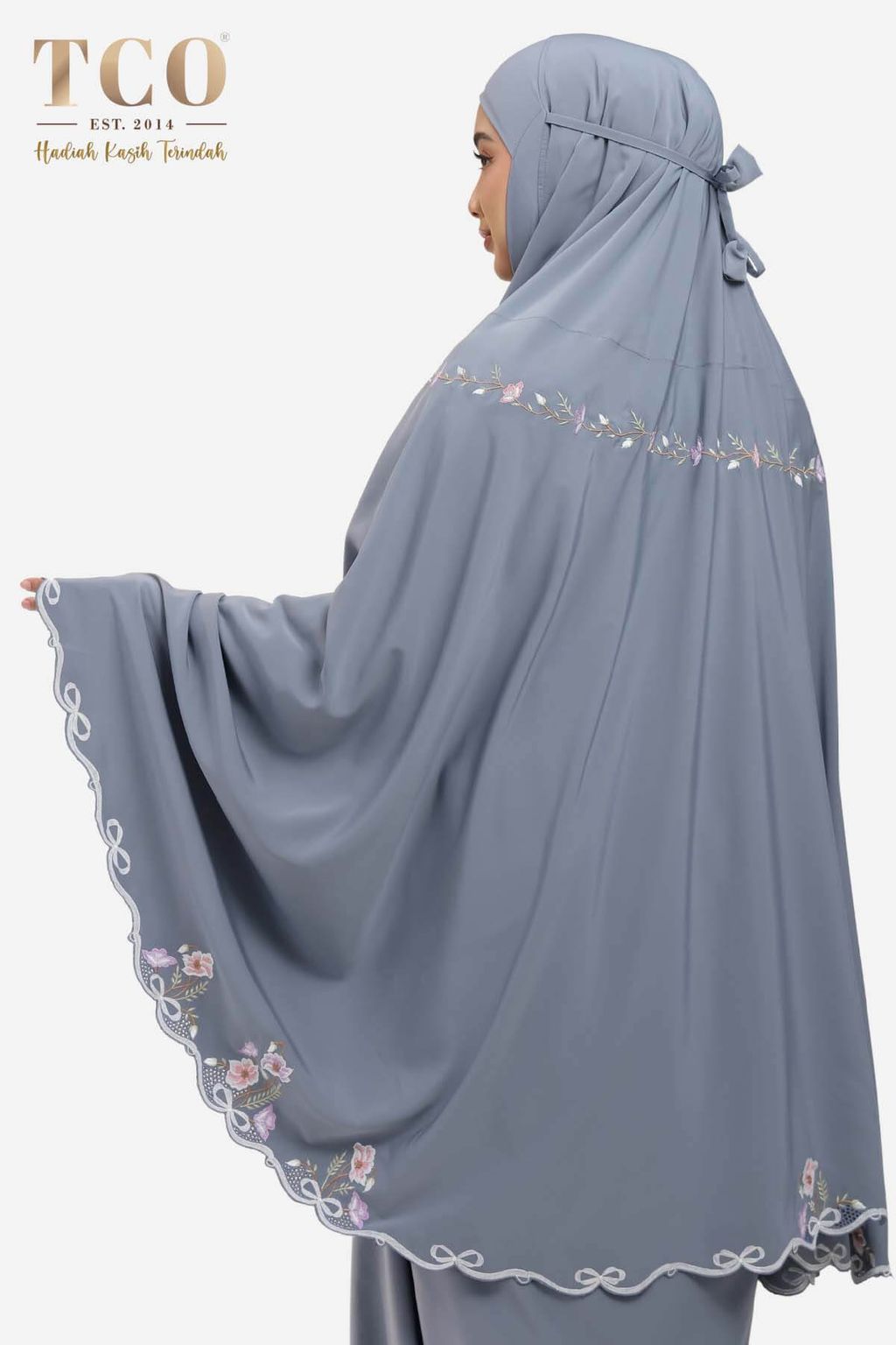 03_Telekung TCO Blossom Luxe Icy Gray