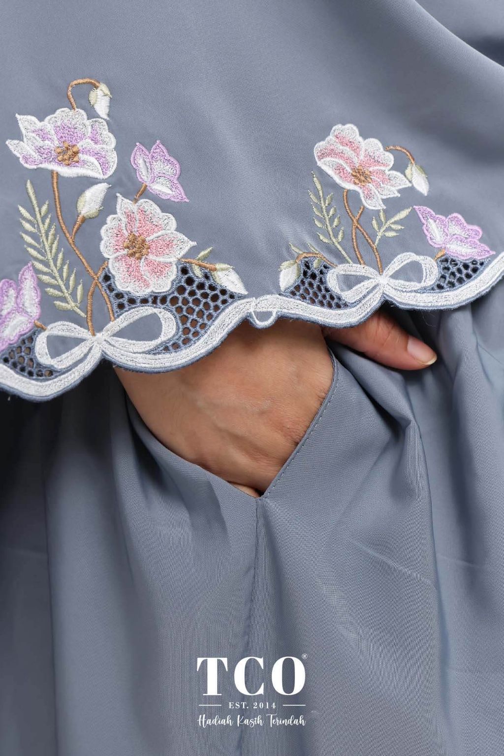 06_Telekung TCO Blossom Luxe Icy Gray