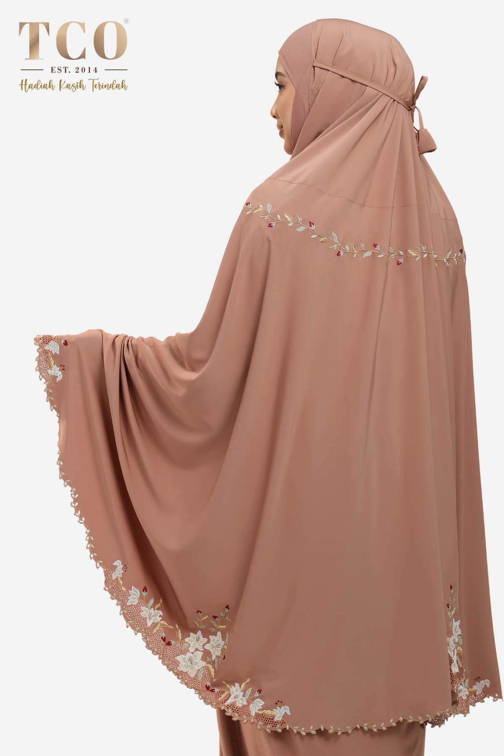 03_Telekung TCO Lily Luxe Burnt Brick